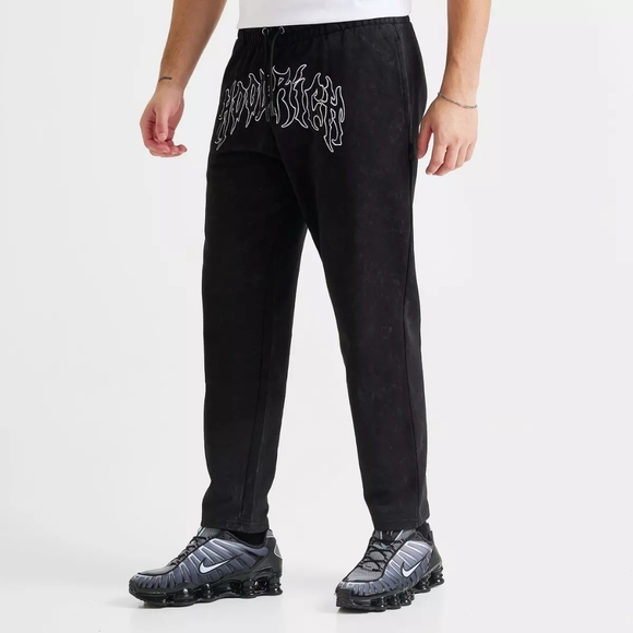 Hoodrich Spectral Jogger Sweatpants Black Size XL Streetwear Logo Patch - Picture 2 of 12